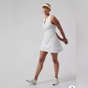 Athleta White Sleeveless Tennis Dress